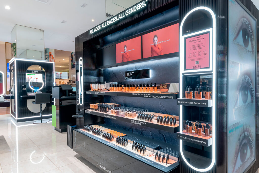 MAC Cosmetics Store at Galeries Lafayette Haussmann Paris