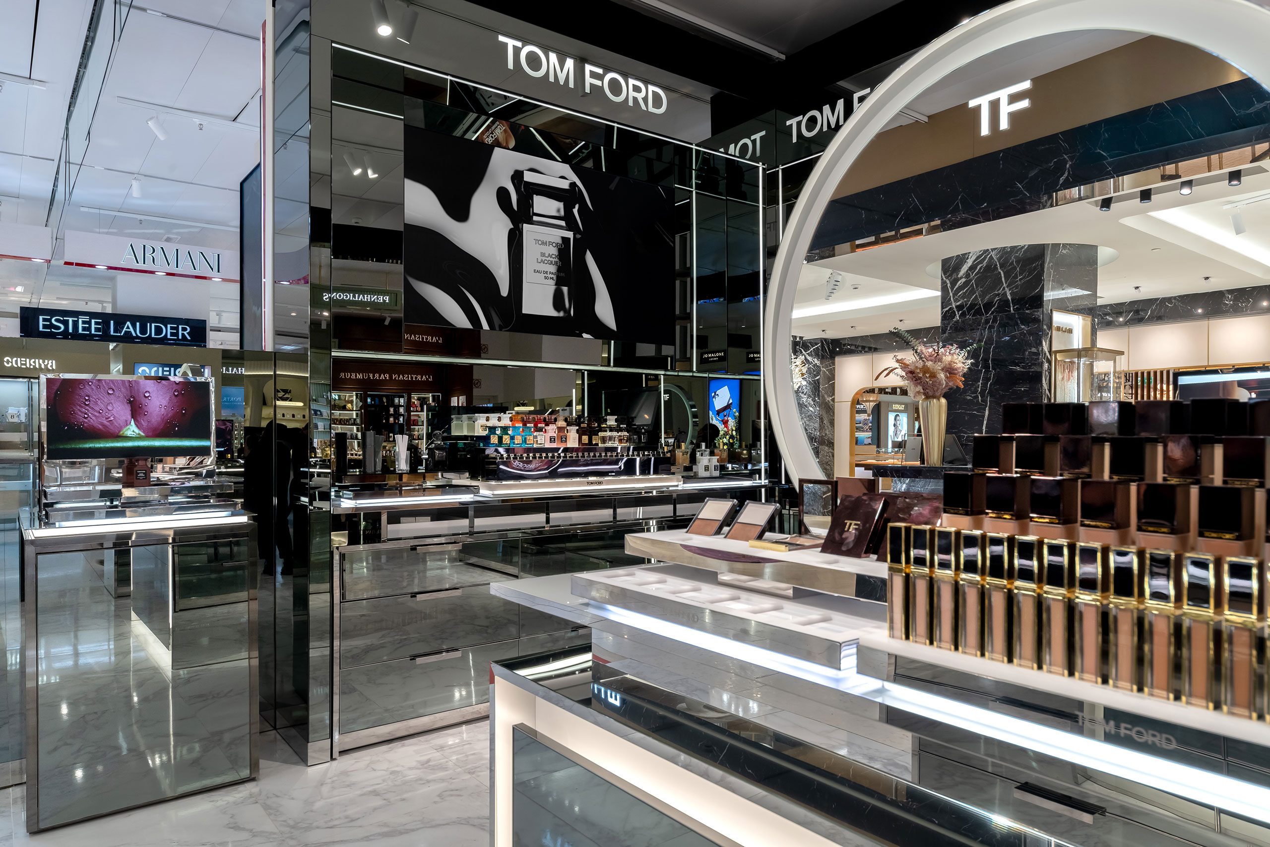 Tom Ford store at El Corte Inglés Pozuelo Madrid built by TJC