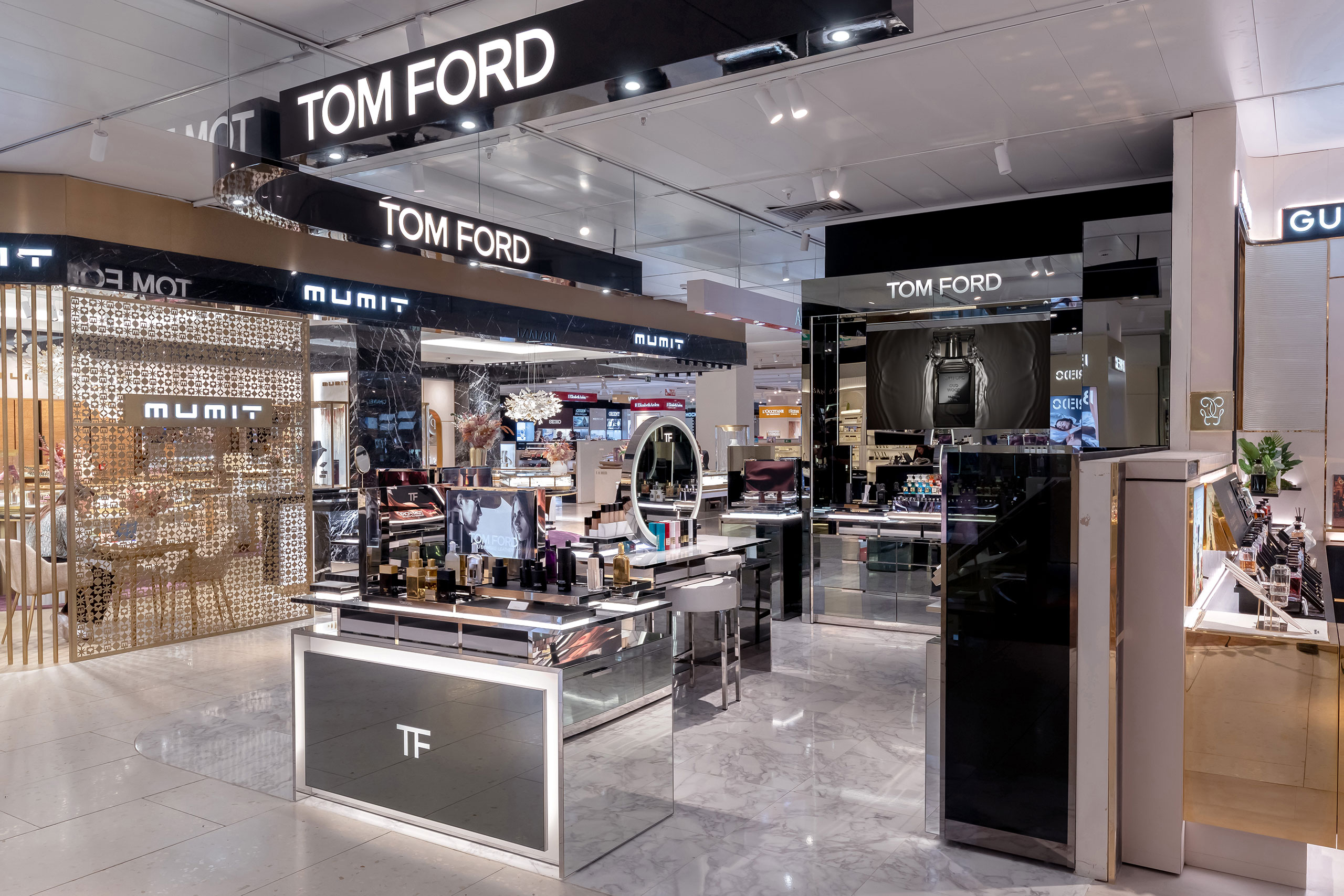 Tom Ford store at El Corte Inglés Pozuelo Madrid built by TJC