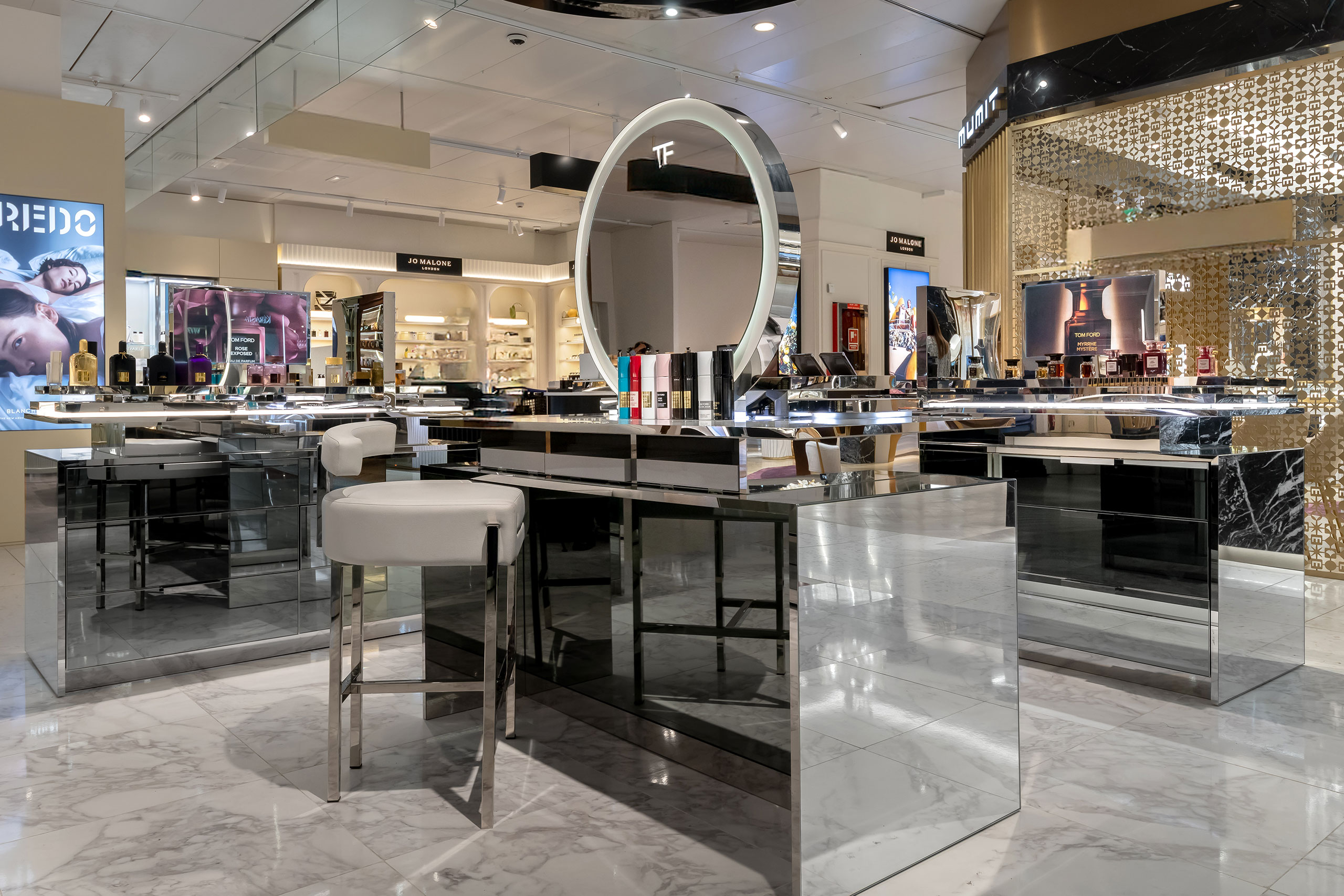 Tom Ford store at El Corte Inglés Pozuelo Madrid built by TJC