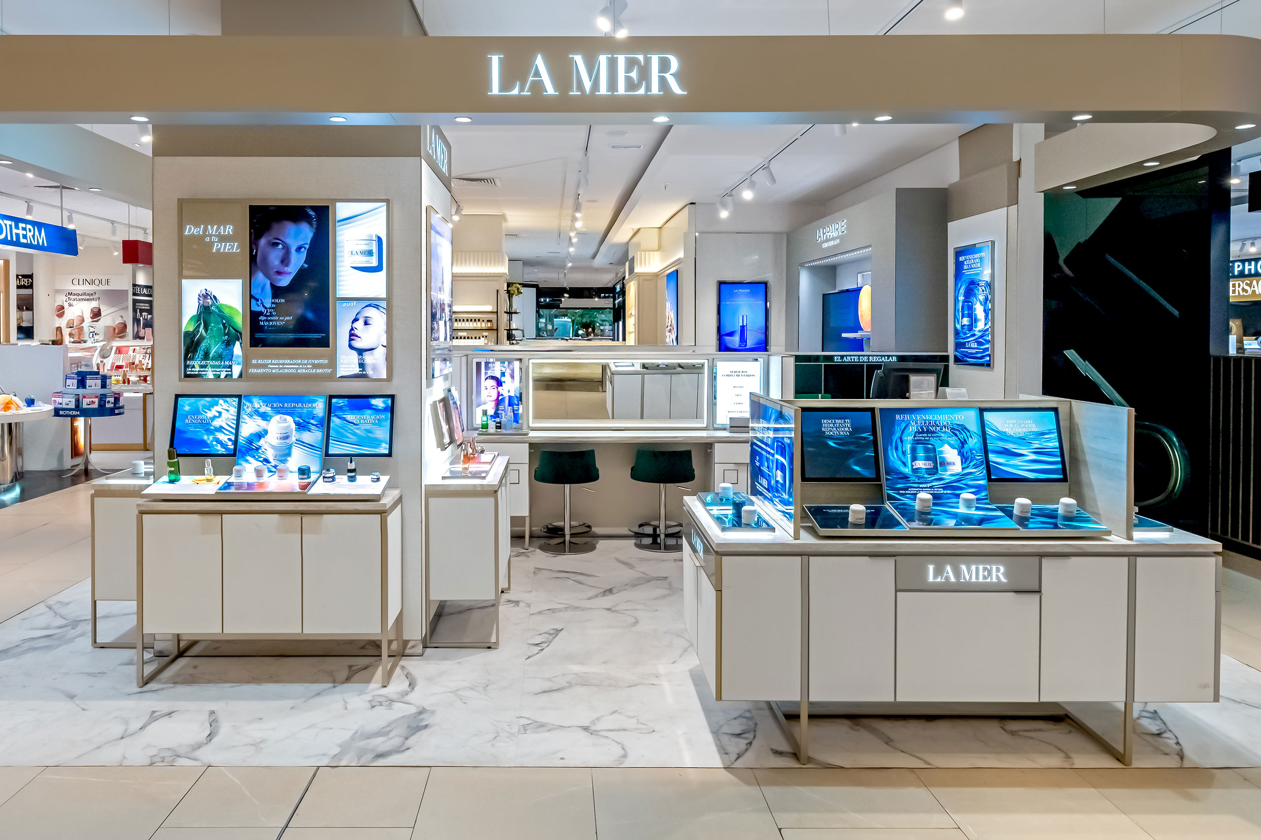 La Mer store at El Corte Inglés Valencia built by TJC
