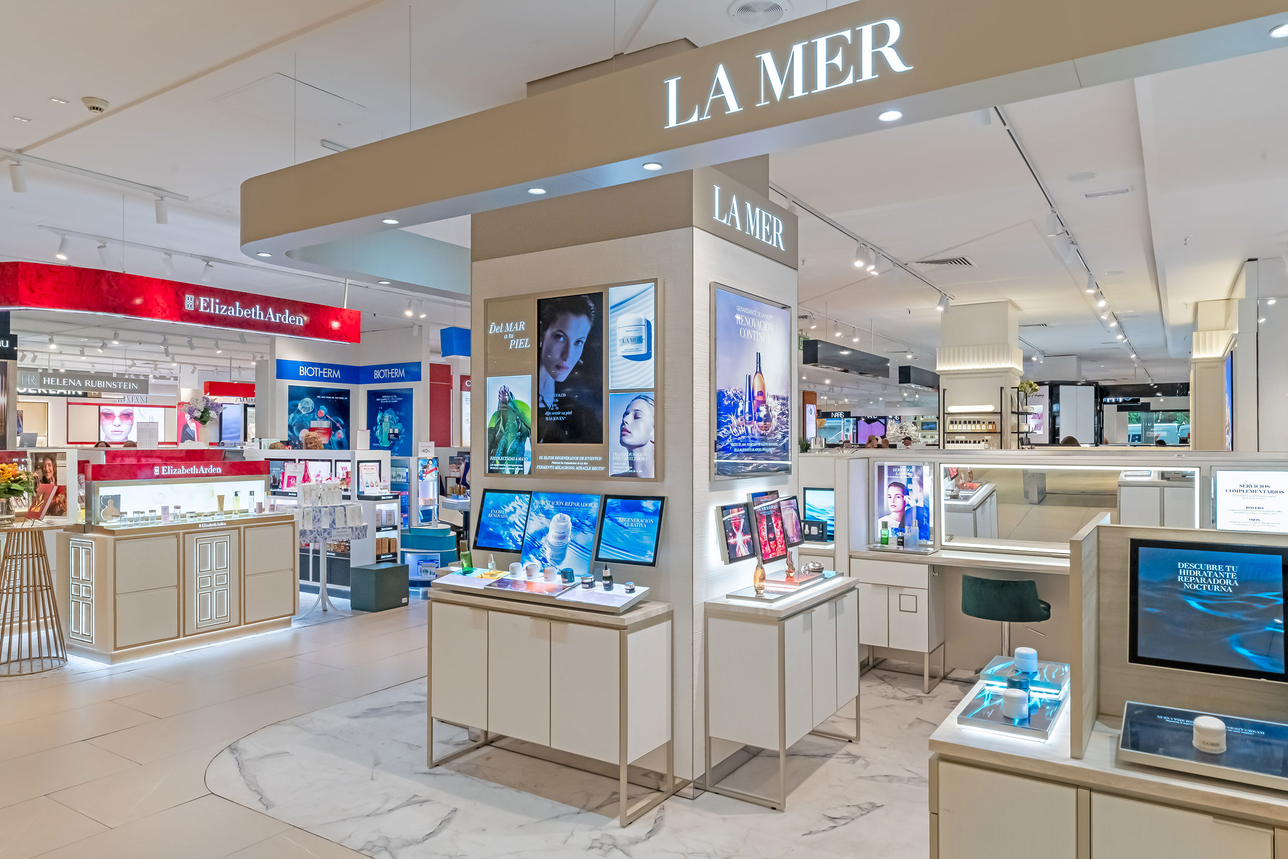 La Mer store at El Corte Inglés Valencia built by TJC